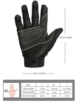 Outdoor Gloves Downhill Troops Rescue Team Training Rope Drop Caving Full Finger Gloves Xinda SRT Equipment
