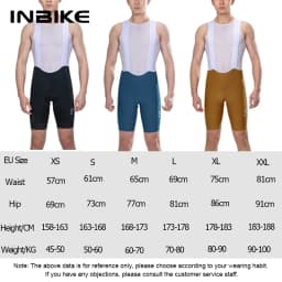 INBIKE 2024 Cycling Bibs Pants Man Padding Summer MTB Biking Clothing Bicycle Shorts Riding Pants Road Bike Shorts with Pockets