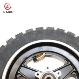 10 Inch Tubeless Tyre 10x2.75-6.5 Wheel+Disc Brake Disc 10mm for Electric Scooter Off-Road Vacuum Explosion-proof Tire Parts