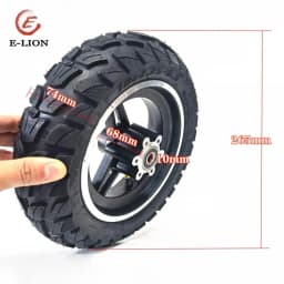 10 Inch Tubeless Tyre 10x2.75-6.5 Wheel+Disc Brake Disc 10mm for Electric Scooter Off-Road Vacuum Explosion-proof Tire Parts