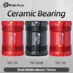 Ceramic Bottom Bracket Shell Width 68/73mm T47-24/30mm/DUB All Series Threaded BB fit for Shimao/SRAM/SRAM-DUB Bicycle Cranksets