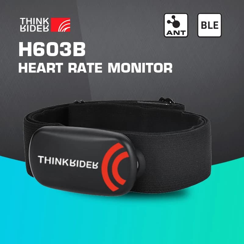 ThinkRider Heart Rate Monitor Chest Strap ANT+ Fitness Sensor Compatible Belt Wahoo Polar Garmin Connected Cycl