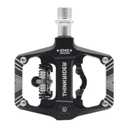 ThinkRider Bicycle Lock Pedal 2 In 1 With Free Cleat For SPD System MTB Road Aluminum Anti-slip Sealed Bearing Lock Accessories