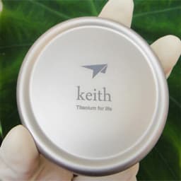 300ml Keith Titanium Cup Double-wall Mug With Lid Anti-acid No Scale Drinkware For Camping Picnic Hiking Ti3302