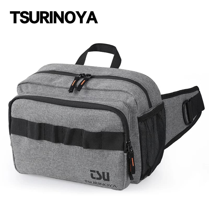 TSURINOYA Fishing Tackle Bag Large Capacity Multifunctional Lure Pack Outdoor Shoulder Bag and Hip Bag Boxes Plier Storage