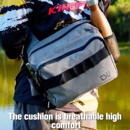 TSURINOYA Fishing Tackle Bag Large Capacity Multifunctional Lure Pack Outdoor Shoulder Bag and Hip Bag Boxes Plier Storage