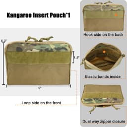 FCPC V5 DOPE Front Flap G-hook Pouch Triple Magazine Insert For 5.56 7.62 AR15 Kangaroo Bag FCSK Plate Carrier Hunting Vest