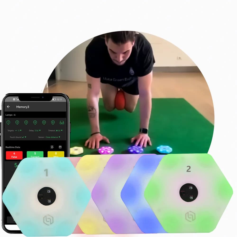 Reactionx Training Light Lamp, Speed Agility, Response Equipment, Basketball, Soccer, Tennis, Fitlight, Blazepod, Badminton