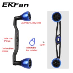 EKfan 130MM 105MM Suitable For DAI&SHI New Carbon Fiber Fishing Handle For Bait Casting Water-drop And Drum-Wheel Jig Reel