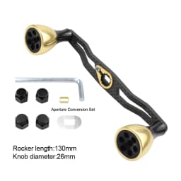 EKfan 130MM 105MM Suitable For DAI&SHI New Carbon Fiber Fishing Handle For Bait Casting Water-drop And Drum-Wheel Jig Reel