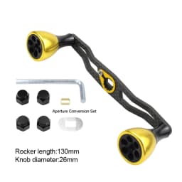 EKfan 130MM 105MM Suitable For DAI&SHI New Carbon Fiber Fishing Handle For Bait Casting Water-drop And Drum-Wheel Jig Reel
