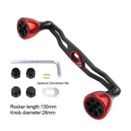 EKfan 130MM 105MM Suitable For DAI&SHI New Carbon Fiber Fishing Handle For Bait Casting Water-drop And Drum-Wheel Jig Reel