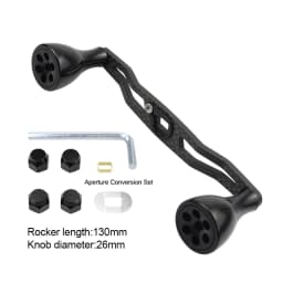 EKfan 130MM 105MM Suitable For DAI&SHI New Carbon Fiber Fishing Handle For Bait Casting Water-drop And Drum-Wheel Jig Reel