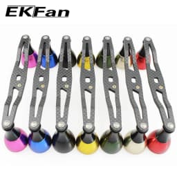 EKfan 130MM 105MM Suitable For DAI&SHI New Carbon Fiber Fishing Handle For Bait Casting Water-drop And Drum-Wheel Jig Reel