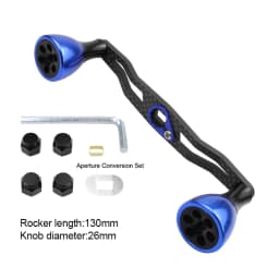 EKfan 130MM 105MM Suitable For DAI&SHI New Carbon Fiber Fishing Handle For Bait Casting Water-drop And Drum-Wheel Jig Reel
