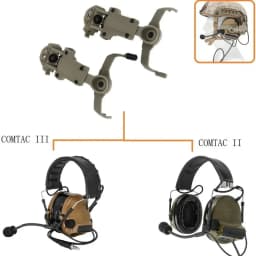 TAC-SKY Tactical Helmet Ops Core ARCRail Adapter Helmet Mount is Suitable for Tactical COMTA II COMTA III Shooting Headse