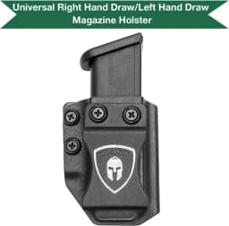 Universal Magazine Kydex Holster IWB/OWB Mag Carrier with 1.75 " Metal Clip Fit: 9mm/.40 Double Stack