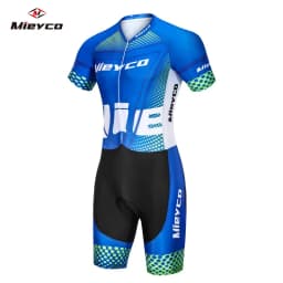 Short Sleeve Triathlon Suit Men'S One Piece Skinsuit Outdoor Racing Jumpsuit Cycling Running Tights Conjunto Deportivo Hombre