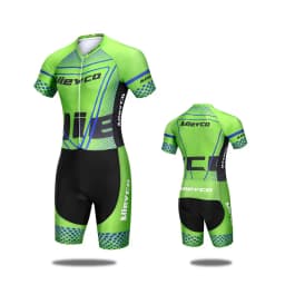 Short Sleeve Triathlon Suit Men'S One Piece Skinsuit Outdoor Racing Jumpsuit Cycling Running Tights Conjunto Deportivo Hombre