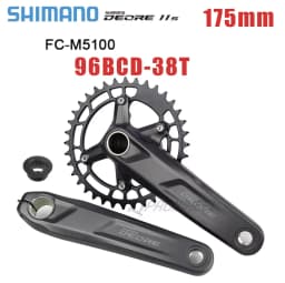 SHIMANO Deore FC M5100 Crankset 1x11Speed MTB Sprocket Mountain Bike Crankarm 170/175mm 34T/36T 11V Crankit BB MT500 MT501 BB52
