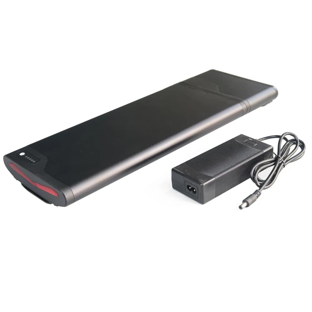 Ultra Thin 24V 36Ah E-Bike Battery Rear Rack Carrier Ebike Battery 36V 8Ah 10Ah 24V 10Ah Electric Bike Battery + Charger