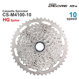 SHIMANO DEORE M4100 10v Cassette Sprocket CS-M4100 10-Speed - HYPERGLIDE -11-46T, 11-42TOriginal