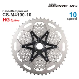 SHIMANO DEORE M4100 10v Cassette Sprocket CS-M4100 10-Speed - HYPERGLIDE -11-46T, 11-42TOriginal
