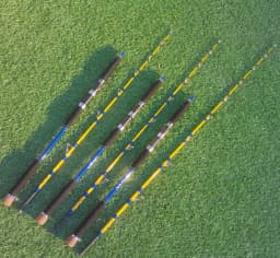 Old Captain 1.6m 5 Feet Very Strong Solid Tip Boat Rod Casting XH Offshore Sea Fast Jigging Fishing Hard Spinning Grouper Pole