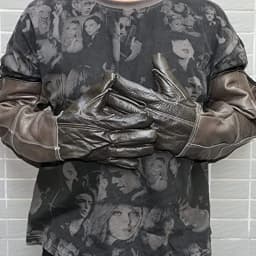 Animal Handling Gloves Bite Proof Kevlar Reinforced Leather for Dog,Cat Scratch,Falcon,Grabbing,Reptile,Snake