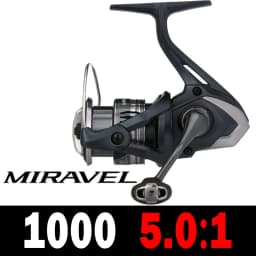 SHIMANO Reel MIRAVEL Spinning Fishing Reel 5+1BB 5.0:1/6.2:1 Ratio Metal Spool 3-11KG Power HGN Gearing Saltewater Fishing Reels