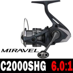 SHIMANO Reel MIRAVEL Spinning Fishing Reel 5+1BB 5.0:1/6.2:1 Ratio Metal Spool 3-11KG Power HGN Gearing Saltewater Fishing Reels