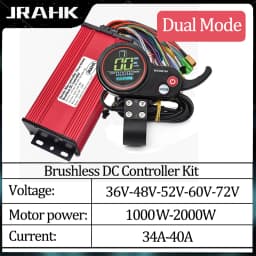 JRAHK BLDC 72V 2000W E-bike Controller Kit 60v 48v 2000w Controller 36v 1000w Electric Scooter Kit Electric Bicycle Accessories