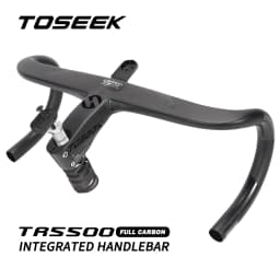 TOSEEK TR5500 Bicycle Handlebar T800Carbon Handlebar Integrated Road 28.6mm Integrated Road Handlebar With Bike Computer Holder