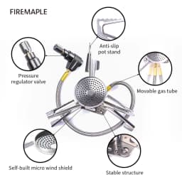 Fire Maple Polaris Pressure Regulator Camping Stove Lightweight Outdoor Gas Burner Gear For Trekking Hiking Backpacking Camp Use