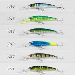 Noeby Minnow Trolling Fishing Lure 3pcs 120mm 140mm 160mm Slow Sinking Wobblers Hard Bait Set Saltwater Fishing Tackles Lures