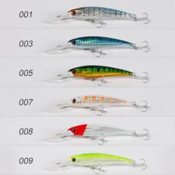 Noeby Minnow Trolling Fishing Lure 3pcs 120mm 140mm 160mm Slow Sinking Wobblers Hard Bait Set Saltwater Fishing Tackles Lures