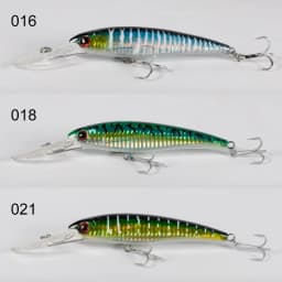 Noeby Minnow Trolling Fishing Lure 3pcs 120mm 140mm 160mm Slow Sinking Wobblers Hard Bait Set Saltwater Fishing Tackles Lures