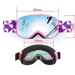 Children Ski Goggles Anti-fog Double Layer Big Spherical Skiing Glasses Kids Snowboard Winter Outdoor Sports Goggle for Age 4-14