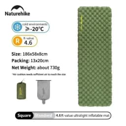 Naturehike Air Mats R Value 5.8 Outdoor Sleeping Pad Ultralight Travel Camping Mattress 1 Person Air Cushion Hiking Trekking
