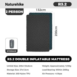 Naturehike Air Mats R Value 5.8 Outdoor Sleeping Pad Ultralight Travel Camping Mattress 1 Person Air Cushion Hiking Trekking