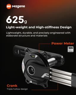 Magene PES Crank P515 Power Meter 4 Bolt 110BCD 24mm Cadence Pedal Balance Ant Steel Spindle Crankset Chainring for Shimano Sram