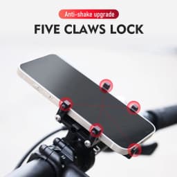 ThinkRider Phone Holder Motorcycle Electric Bicycle Smartphone CNC Aluminum Alloy Bracket Five Claws Mechanical Bike Accessories