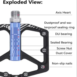 ENLEE MTB Bicycle Pedal Aluminum Alloy Wide Flat XC DH Bicycle Pedal Ultra Light Bicycle Pedal BMX Parts