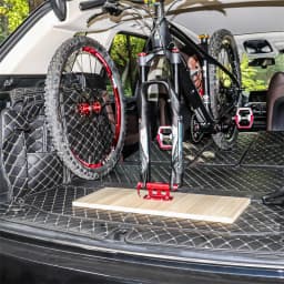 MUQZI Bike Fork Mount Rack Car Roof Rack Car Carrier Bracket MTB Road Folding Bicycle Quick Release Thru Axle Mount Adapter