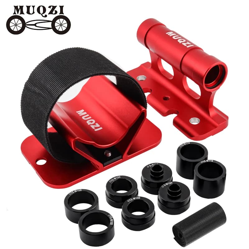MUQZI Bike Fork Mount Rack Car Roof Rack Car Carrier Bracket MTB Road Folding Bicycle Quick Release Thru Axle Mount Adapter
