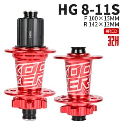 Koozer Bicycle Hub XM490 Hubs Sealed 4 Bearing MTB Mountain Bike Hub Rear Hub 10*135mm QR 12*142mm 28 32 36 Holes Disc Brake