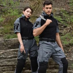 Men's Shirt Tactical T-shirt Safari Combat Shirts Hooded Men Clothing Hunting Clothes Camping Hiking Tees Wear-resistant