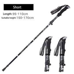 Collapsible Walking Sticks 2Pcs Ultralight Trekking Poles Hiking Travel Anti Shock Alpinism Pole Telescopic Pole Outdoor Running