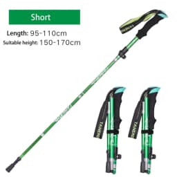 Collapsible Walking Sticks 2Pcs Ultralight Trekking Poles Hiking Travel Anti Shock Alpinism Pole Telescopic Pole Outdoor Running