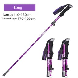 Collapsible Walking Sticks 2Pcs Ultralight Trekking Poles Hiking Travel Anti Shock Alpinism Pole Telescopic Pole Outdoor Running
